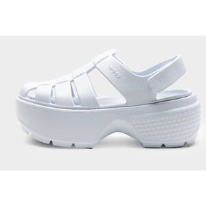 Crocs Fisherman Sports Sandals Size 10 Womens White Platform